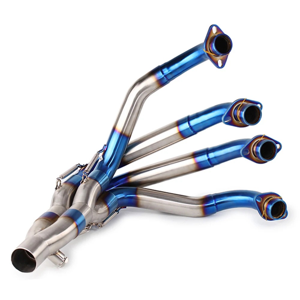 New Complete Motorcycle Exhaust System for Z900 Ninja 900 2017-2023 Includes Front Mid Link Pipe Modification Muffler Connection